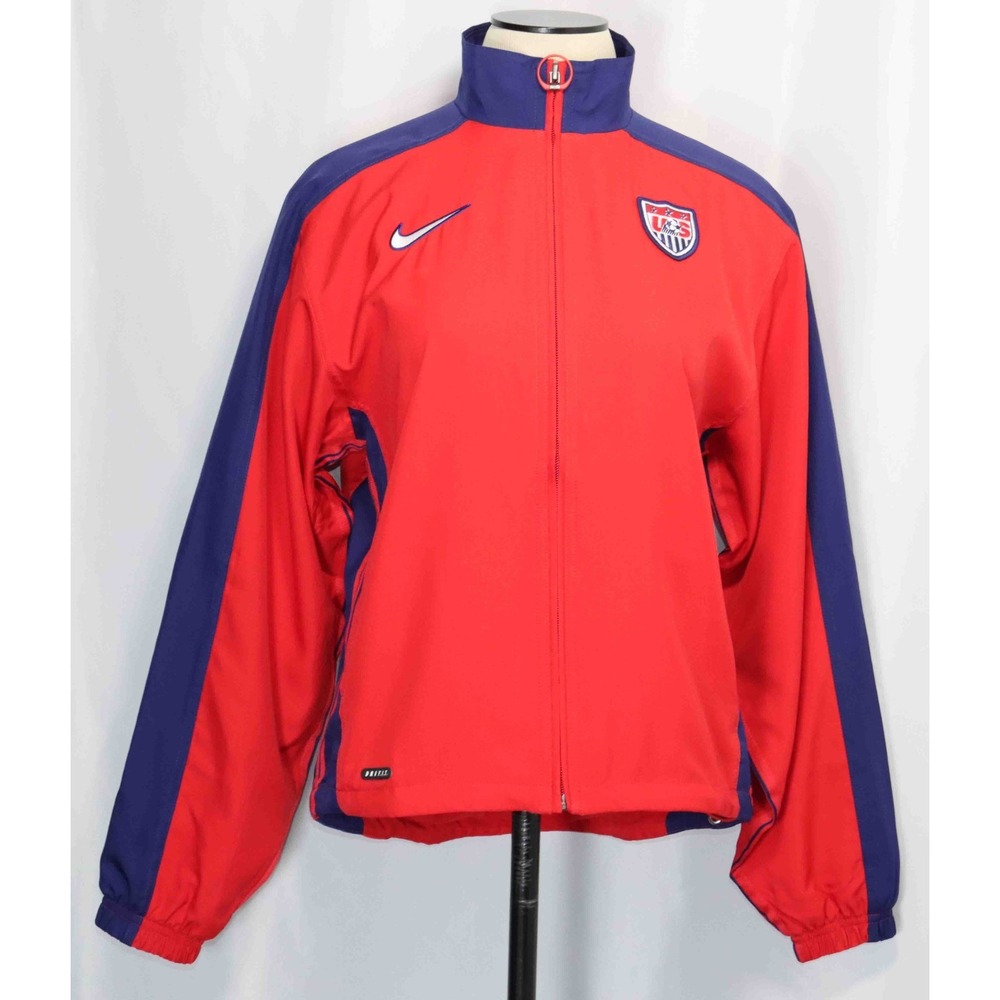 NEW Nike Team USA Soccer Red Blue Track Jacket HF1074 657 Womens Sz Extra Small